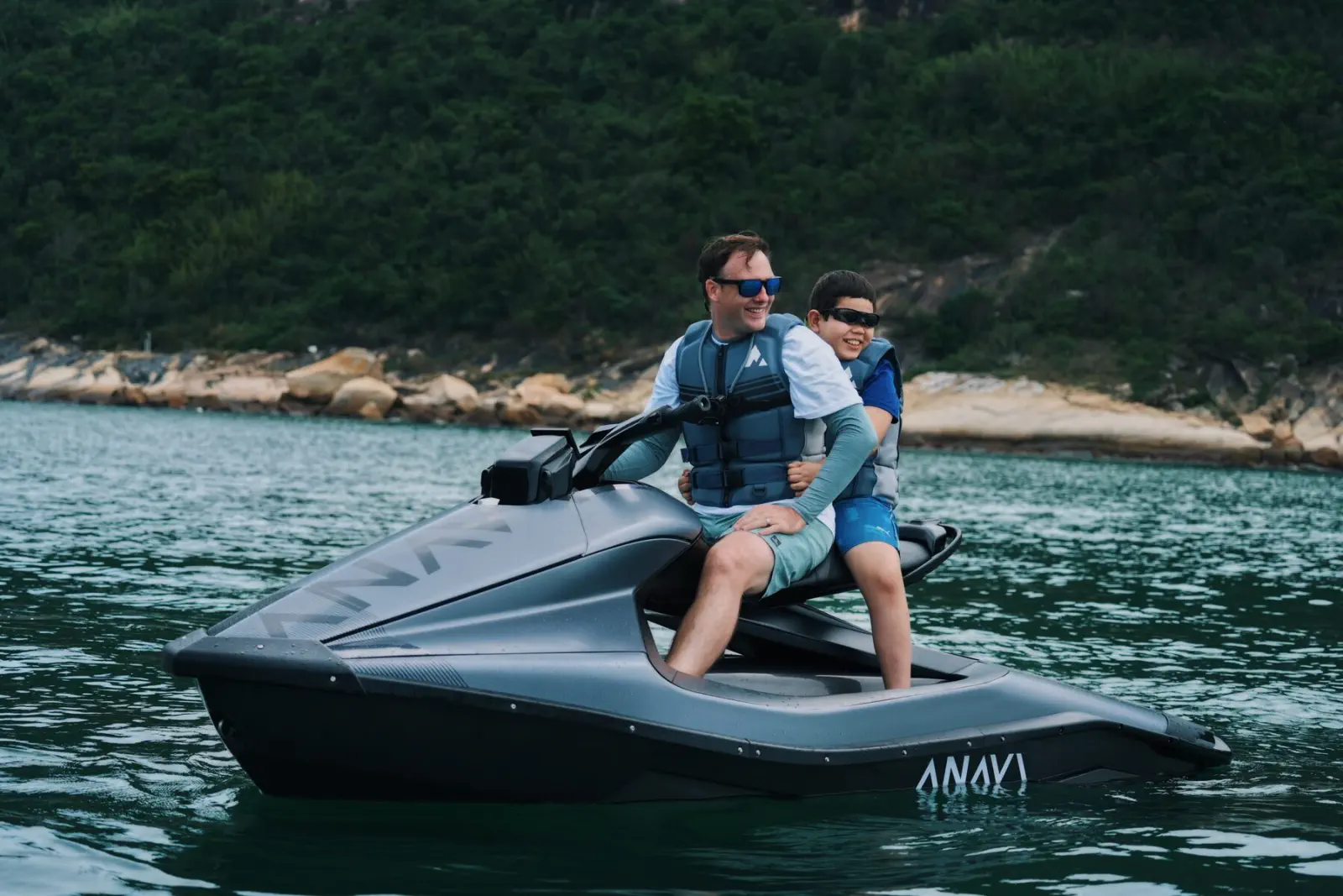 ANAVI electric personal watercraft on open water